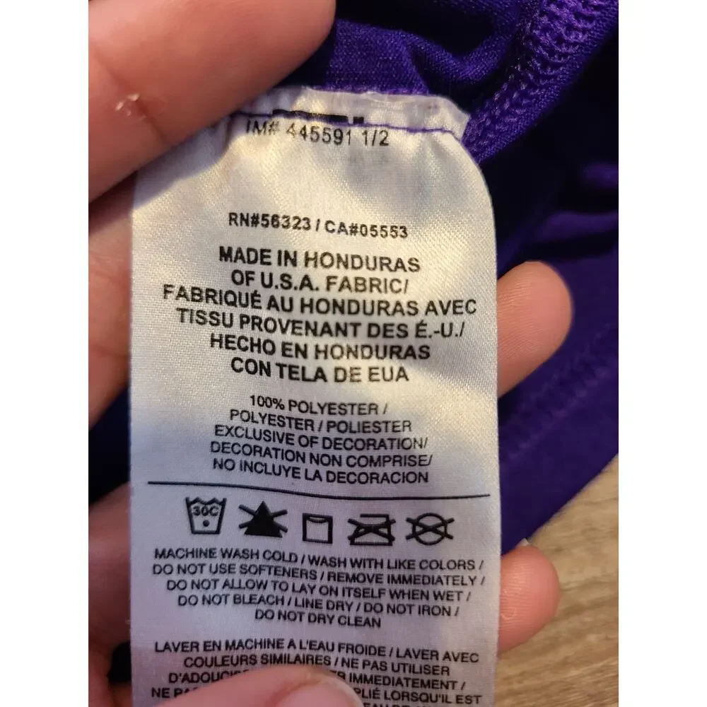 Nike dri-fit xs womens purple v-neck tee